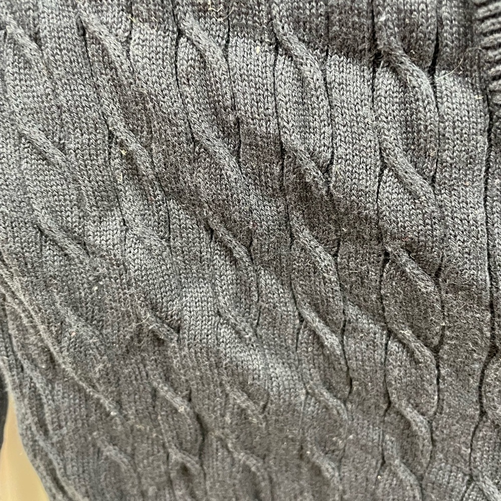 The Limited Women’s Navy Blue V Neck Classic Preppy Cardigan Size Small - Picture 4 of 9